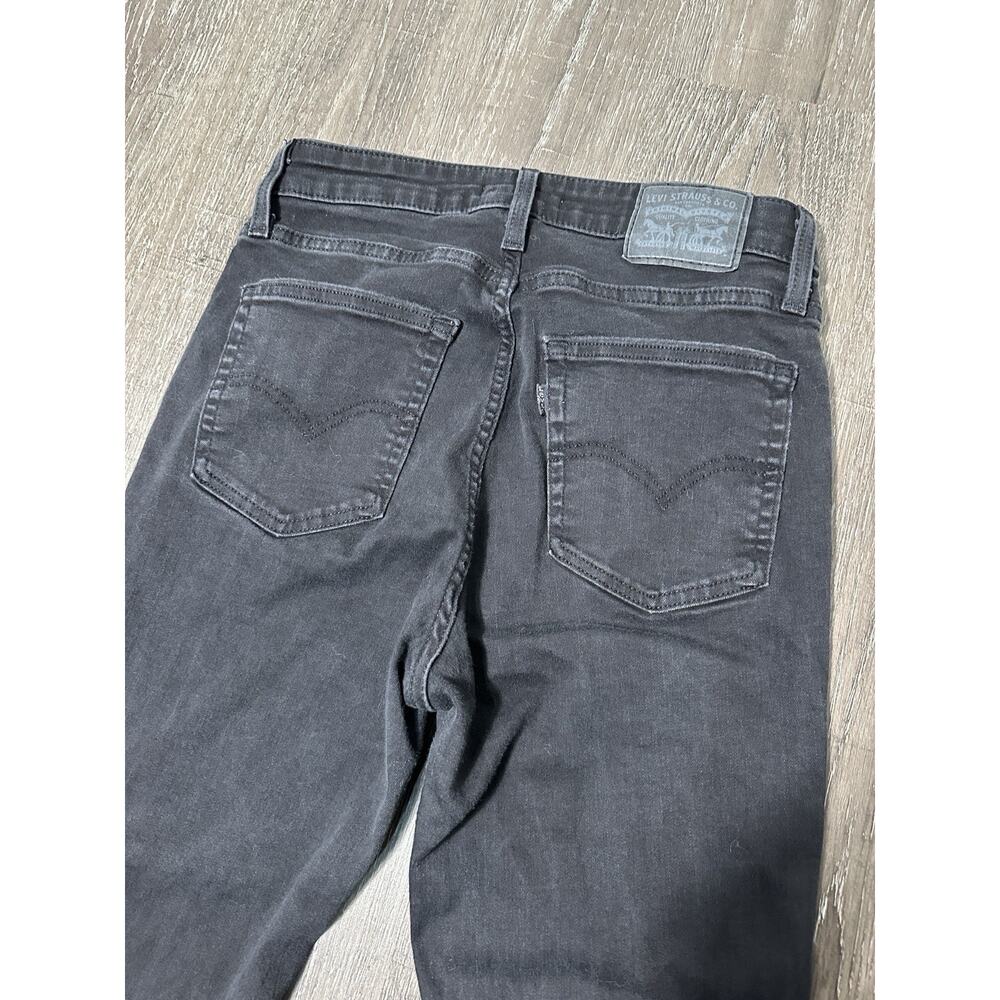 Levi’s 726 Flare Jeans Women’s 30 Black High Rise Dark Wash Stretch Boho - Picture 8 of 10